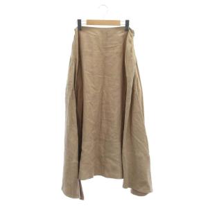 MI-MOLLET FLARE SKIRT スカート ロング マキシ丈 アシンメトリー フレア リネン