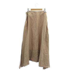 MADISONBLUE MI-MOLLET FLARE SKIRT スカート ロング マキシ丈 アシンメトリー フレア リネン
