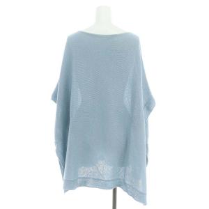 IENA 24SS コットンギマポンチョプルオーバー カットソー ブルー