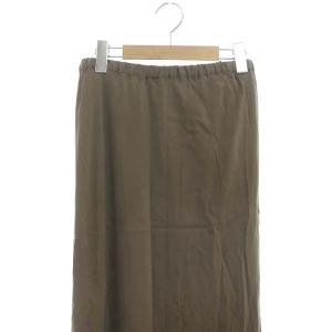 Framework 24SS フィブリルキュプラバイアススカート ロング 38 M 茶 ブラウン /SY OS