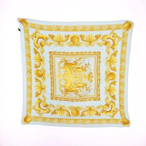 VERSACE アトリエ スカーフ シルク プリーツ マルチカラー