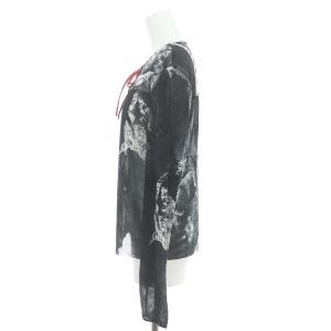 VIVIENNE TAM パワーネット 豚柄カットソー 0 黒 白