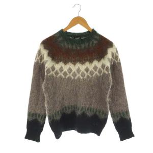 モヘヤノルディックニット セーター 長袖 S マルチカラー