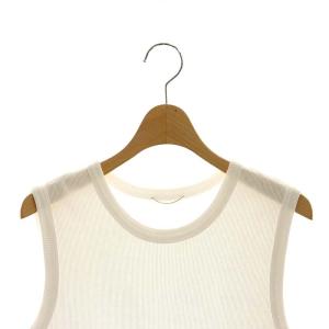 Deuxieme Classe 24SS dignity sleeveless ノースリーブ カットソー ノースリーブ コットン 白 ホワイト