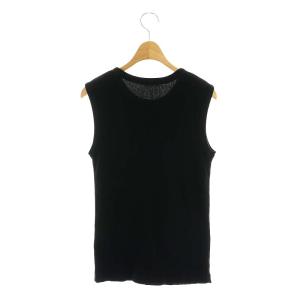 Deuxieme Classe 24SS dignity sleeveless ノースリーブ カットソー リブ コットン 黒 ブラック