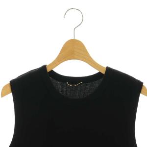 Deuxieme Classe 24SS dignity sleeveless ノースリーブ カットソー リブ コットン 黒 ブラック