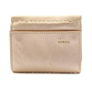 ebagos 財布 三つ折り レザー ピンク