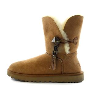 UGG australia リルー ムートンブーツ ショートブーツ 25cm 茶 ブラウン