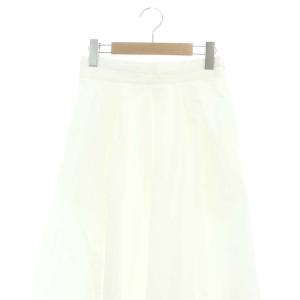 MACHATT メモリーロングスカート フレア F 白 ホワイト /SY OS