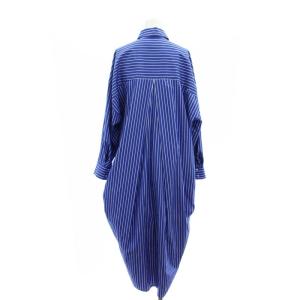 ENFOLD 24SS LONG-SHIRT-DRESS 36 ブルー