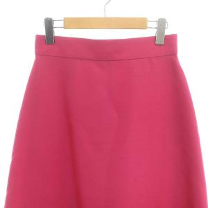 UNITED ARROWS 23SS W/SI TWL フレアスカート ロング 38 ピンク /DF OS