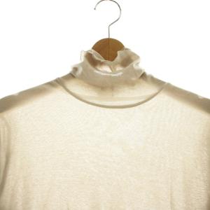 JOURNAL STANDARD L'ESSAGE 23AW  シアーフライスハイネックプルオーバー カットソー 長袖 グレージュ