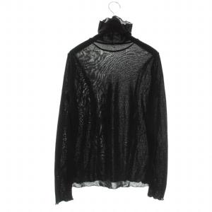 JOURNAL STANDARD L'ESSAGE 23AW シアーフライスハイネックプルオーバー カットソー 長袖 黒 ブラック