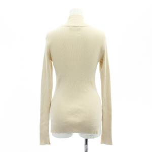 AURALEE 23AW タートルネック ギザリブニット カットソー 長袖 0 XS アイボリー