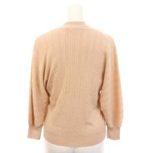 ANAYI ニット アンサンブル ラメリブ ドルマンスリーブカーディガン 七分袖 ノースリーブプルオーバー 38 36 ピンク