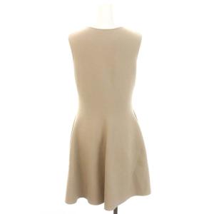 ANAYI 23AW コットンポリエステルチュニック プルオーバー ニット ノースリーブ 36 グレージュ