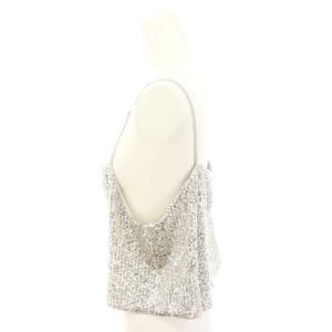 BEAUTY&YOUTH UNITED ARROWS スパンコール キャミソール 銀色 シルバー色