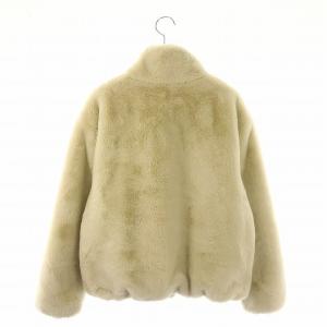 NIKE フェイクファー ブルゾン ボア S アイボリー ブラック HO200509YAN