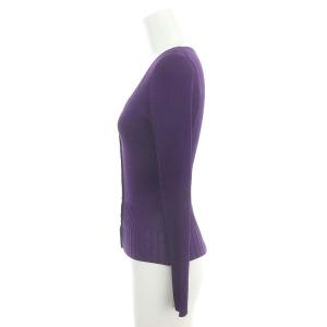 TOCCA AJISAIカーディガン 長袖 Vネック 薄手 XS 紫 パープル
