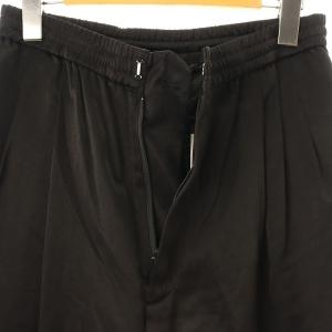 JOURNAL STANDARD 24AW ヴィンテージサテンワイドパンツ イージー ジョガー ジップフライ F 黒 ブラック /YQ OS