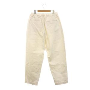JOURNAL STANDARD LUXE 23AW 12OZデニム carotte パンツ ワイドテーパード タック M 白 ホワイト