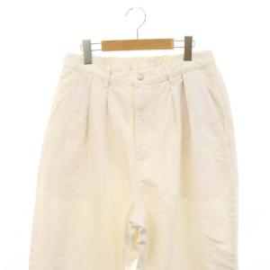 JOURNAL STANDARD LUXE 23AW 12OZデニム carotte パンツ ワイドテーパード タック M 白 ホワイト
