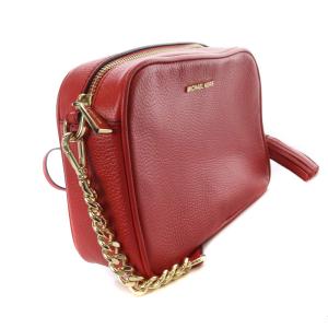 MICHAEL KORS チェーン クロスボディ ショルダーバッグ ロゴ 赤 レッド
