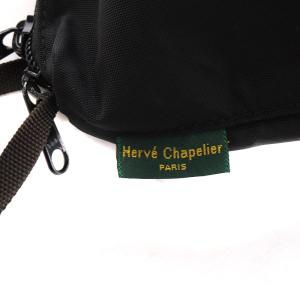 Hervé Chapelier green label relaxing別注 23AW Big Pochette ショルダーバッグ ナイロン 黒 ブラック