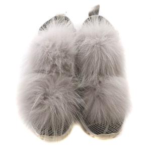 JIMMY CHOO Norway スターパターン ニットスニーカー 34 21cm シルバー色