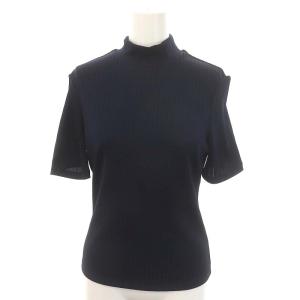 24SS Shine Rib SS Rib Mocknk ショートスリーブカットソー 半袖 S 紺 ネイビー