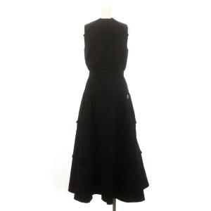 BORDERS at BALCONY 23SS RESORT FRINGE DRESS ワンピース 36 ブラック