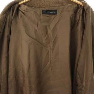 JURGEN LEHL コットンウールワイドシルエットコート アウター ブルソン M 茶 ブラウン