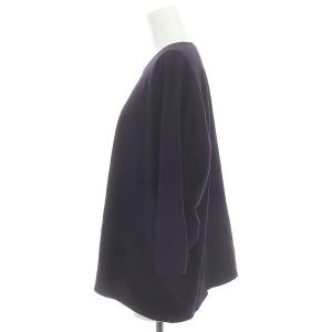 JURGEN LEHL ラグランロングスリーブカットソー 八分袖 プルオーバー M 紫 パープル