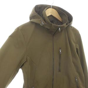 EDIFICE Memory Twill Stand Hood BLOUSON ミリタリー フード ジャケット ジップアップ M カーキ
