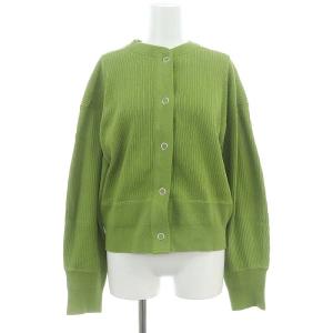 CAPLINE CARDIGAN カーディガン 長袖 リブ F 黄緑 ライトグリーン 19AMSCU20