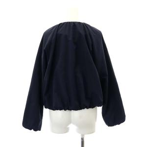 TOCCA 24SS SURVE SHORT ブルゾン ジャケット ノーカラー ジップアップ 総裏地 0 紺 ネイビー