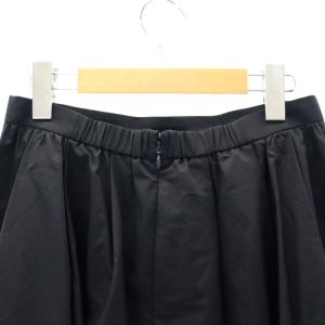 TOCCA 24SS CRISP LETTUCE スカート ギャザー ミモレ ロング タック 4 L 黒 ブラック SKTOCS0370