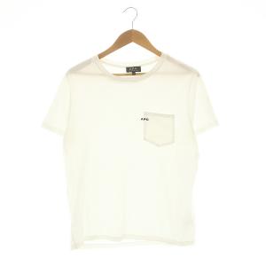 HOMME S/S POCKET TEE Tシャツ カットソー 半袖 ロゴ 刺繍 M 白 ホワイト