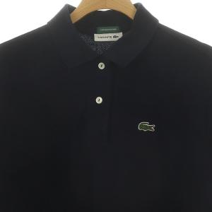 LACOSTE ヘビーピケ ポロシャツ 半袖 38 紺 ネイビー