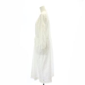 BLUE LABEL CRESTBRIDGE レース ワンピース ガウン カーディガン ロング 七分袖 38 M 白 ホワイト