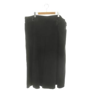 ワイドパンツ ボトムス ジップフライ 2 M 黒 ブラック