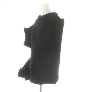 ISSEY MIYAKE 23AW プリーツリターナー  PLEATS RECTILINEAR アシンメトリー ニットスカート ひざ丈