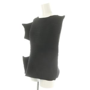 ISSEY MIYAKE 23AW プリーツリターナー PLEATS RECTILINEAR アシンメトリー ニット トップス カットソー