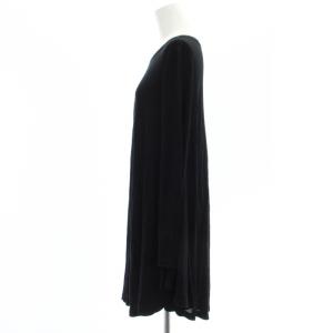 MM6 Maison Margiela 3WAY ワンピース ひざ丈 長袖 クルーネック S 黒 ブラック /AT OS