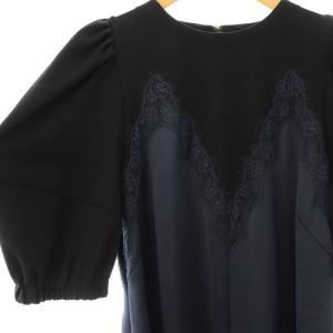 MUVEIL 24SS ランジェリーワンピース 36 ブラック