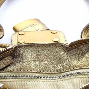 Chloe パディントン ハンドバッグ レザー 南京錠付き ゴールド