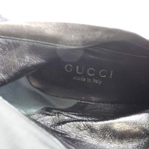GUCCI ロングブーツ ポインテッドトゥ 36 23cm 黒 ブラック