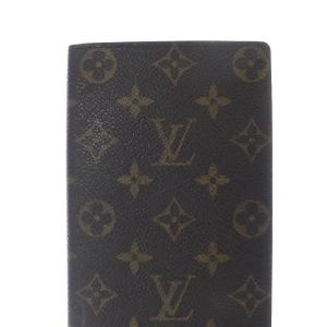 LOUIS VUITTON モノグラム ポルト シェキエ カルト クレディ 長札入れ 茶色 ブラウン M62225
