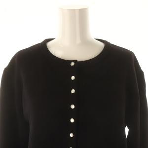 美品✨アニエスベー プレッション ワンピース ロゴボタン コットン ブラック 1 美品✨アニエスベー プレッション ワンピース ロゴボタン