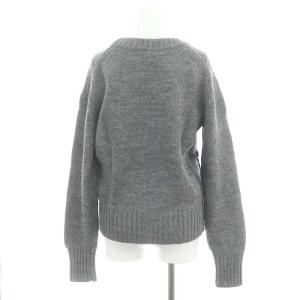 MADISONBLUE PRINTED SWEATER BRITISH WOOL XS グレー